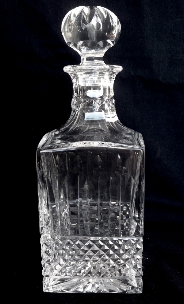 St Louis crystal whisky / brandy decanter, Tommy pattern - signed