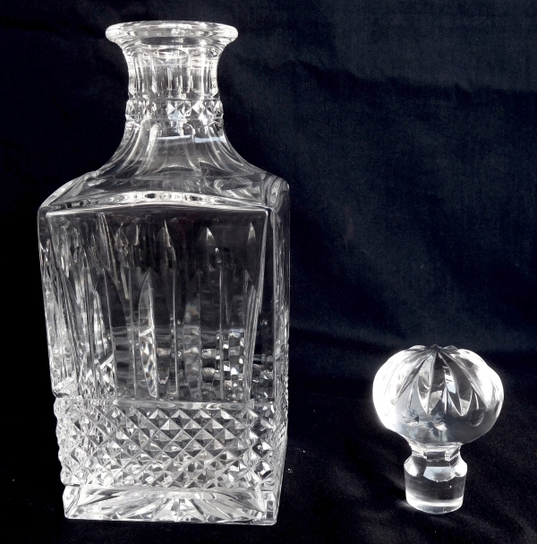 St Louis crystal whisky / brandy decanter, Tommy pattern - signed