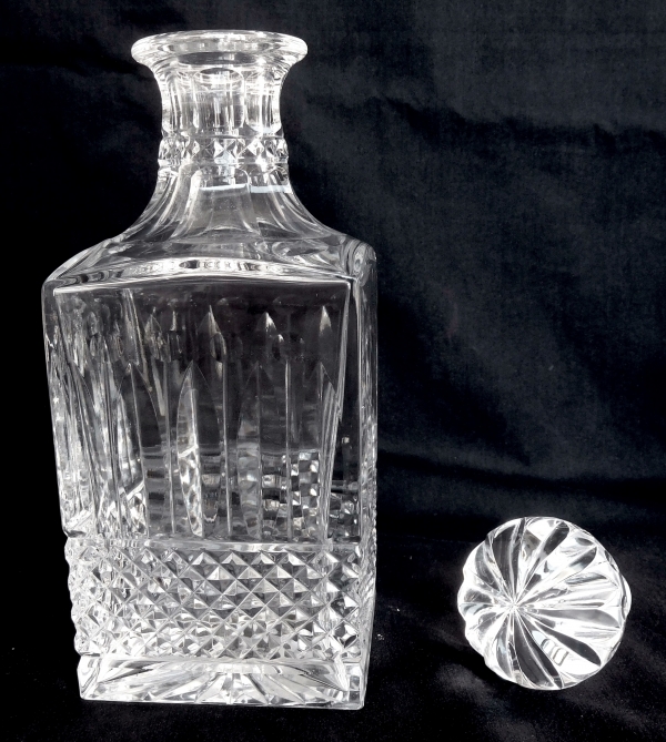 St Louis crystal whisky / brandy decanter, Tommy pattern - signed