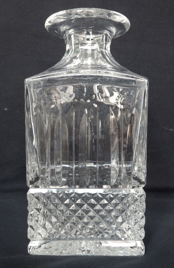 St Louis crystal whisky / brandy decanter, Tommy pattern - signed