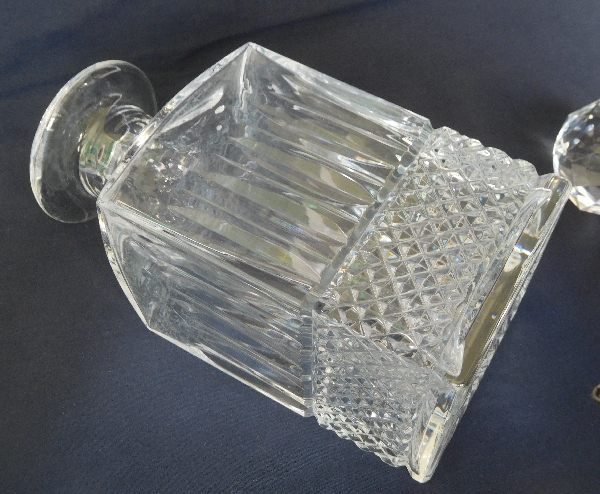 St Louis crystal whisky / brandy decanter, Tommy pattern - signed