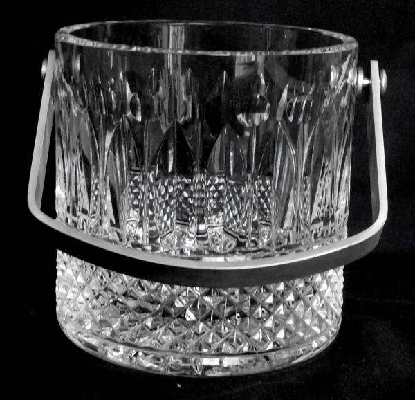 St Louis crystal ice bucket, Tommy pattern - signed