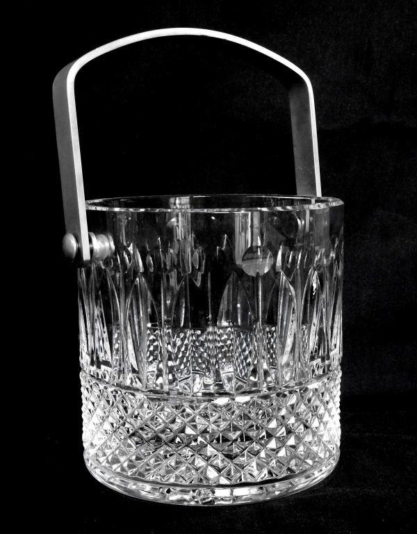 St Louis crystal ice bucket, Tommy pattern - signed