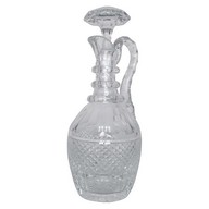 St. Louis crystal ewer, Trianon pattern, France, signed