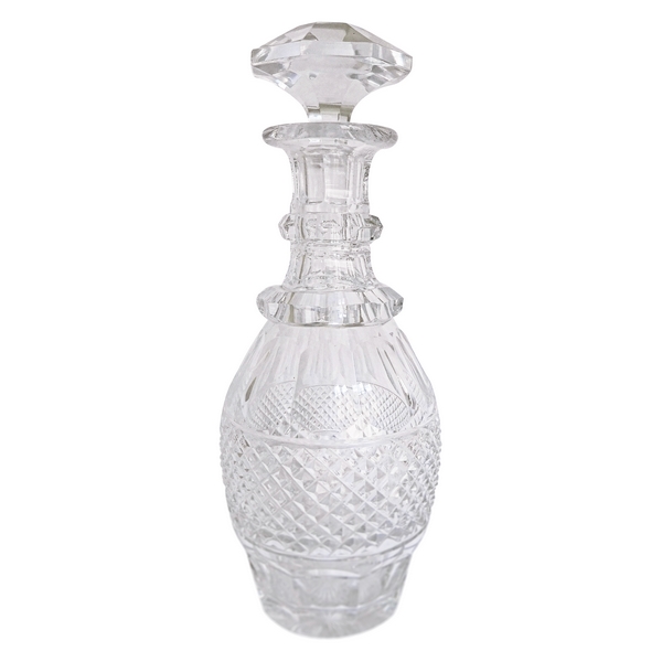 St Louis crystal liquor decanter, Trianon pattern