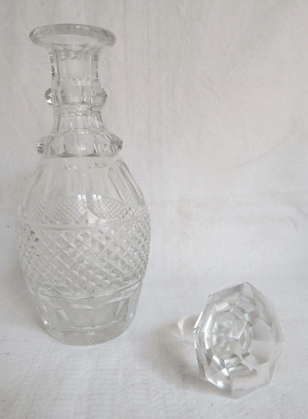 St Louis crystal liquor decanter, Trianon pattern