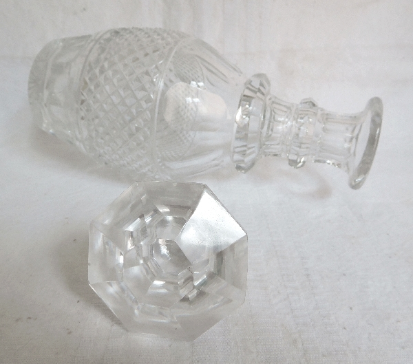 St Louis crystal liquor decanter, Trianon pattern