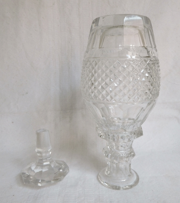 St Louis crystal liquor decanter, Trianon pattern