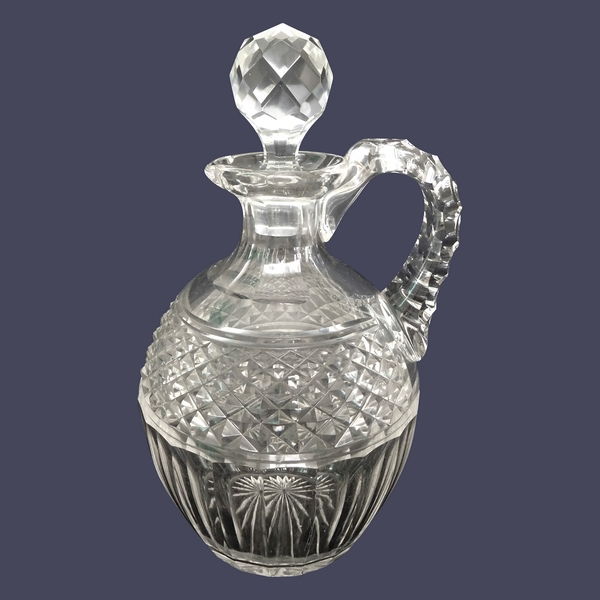 St. Louis crystal whisky bottle, Trianon pattern