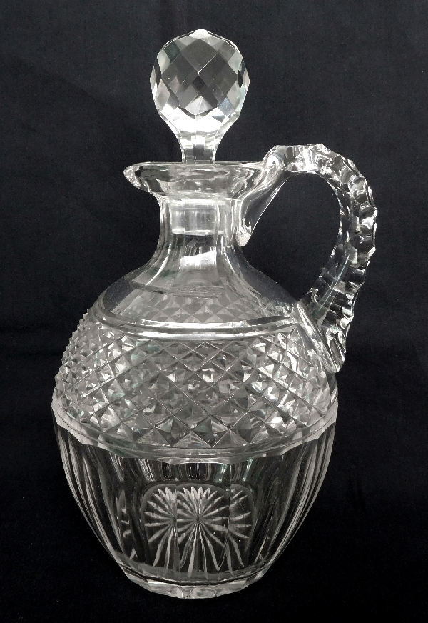 St. Louis crystal whisky bottle, Trianon pattern