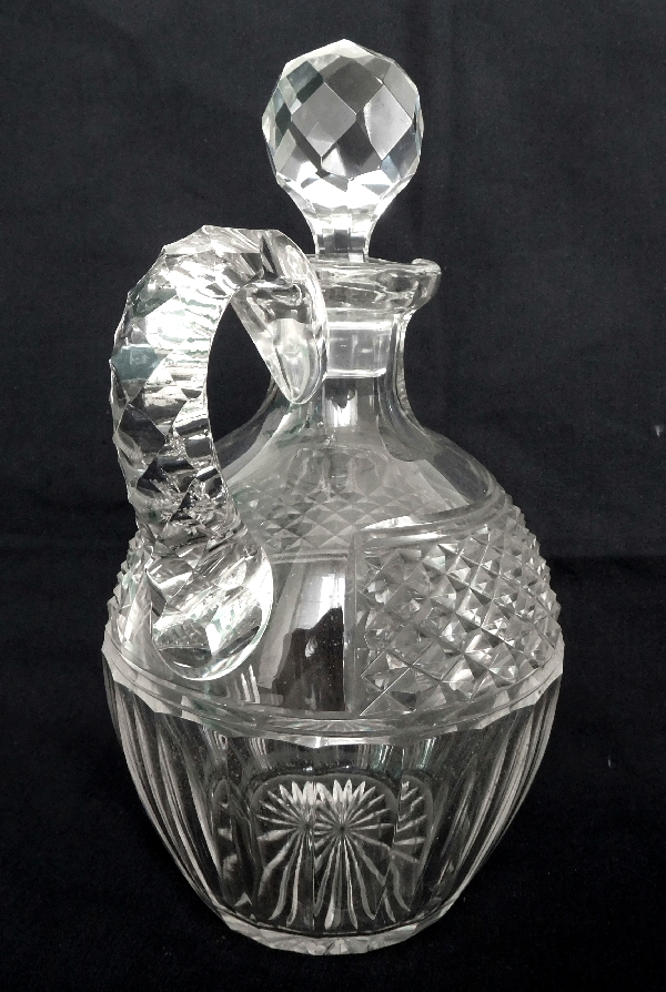 St. Louis crystal whisky bottle, Trianon pattern