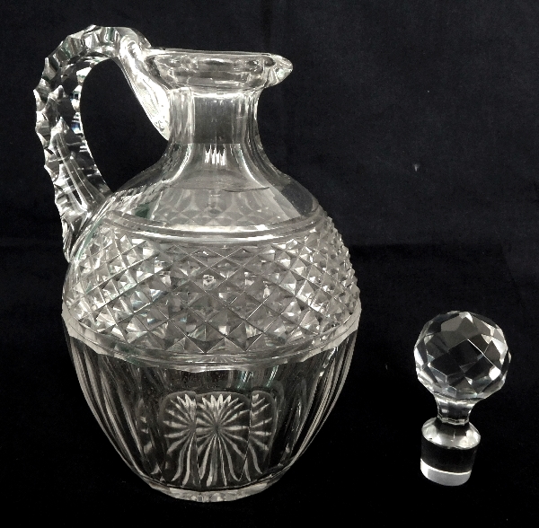 St. Louis crystal whisky bottle, Trianon pattern