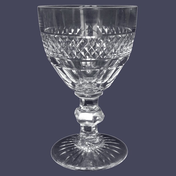 St Louis crystal wine glass / port glass, Trianon pattern - 10.8cm