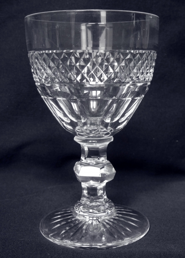 St Louis crystal wine glass, Trianon pattern - 12cm