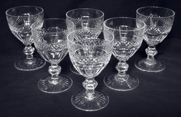 St Louis crystal wine glass, Trianon pattern - 12cm