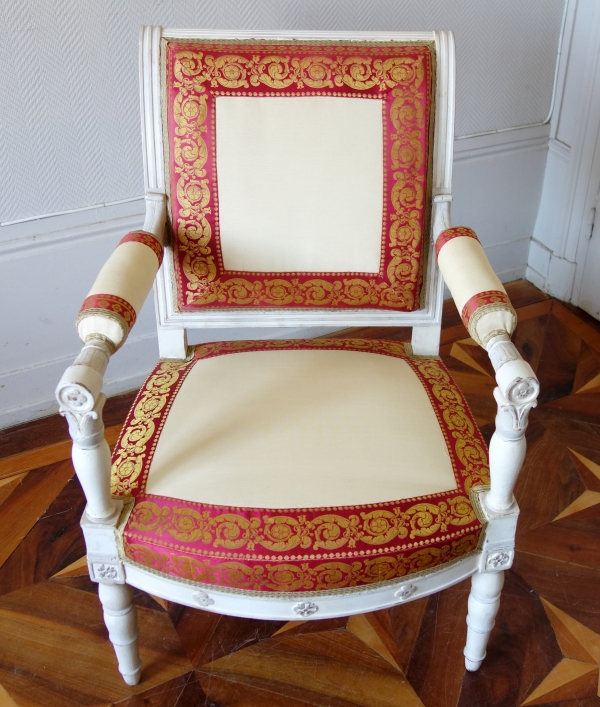 Pair of Empire armchairs stamped Jacob Desmalter - Prince of Lorraine marks