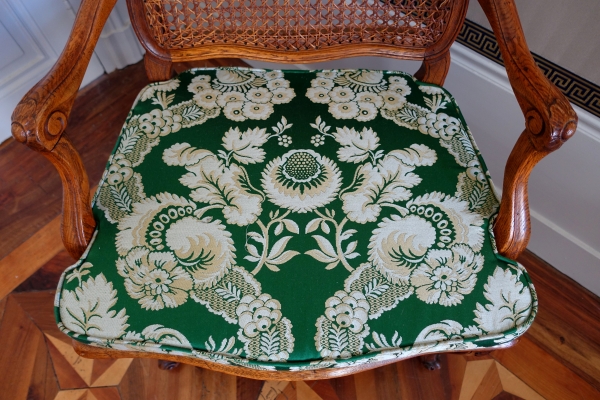 4 Louis XV Regency caned armchairs - 18th century