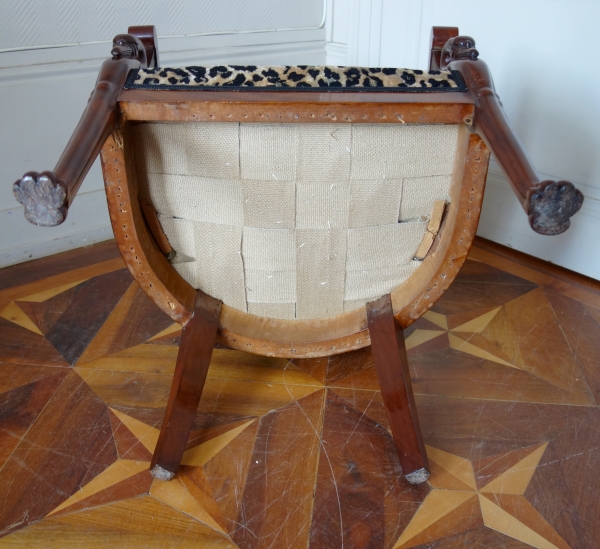 Jacob Freres : 4 Empire mahogany armchairs, early 19th century circa 1803 - 1805