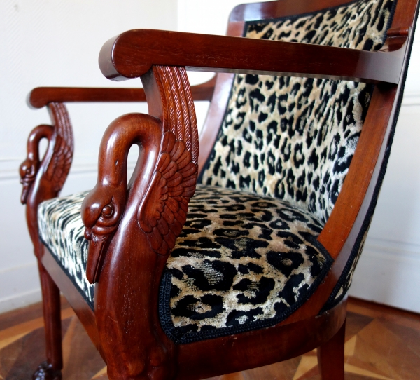 Jacob Freres : 4 Empire mahogany armchairs, early 19th century circa 1803 - 1805