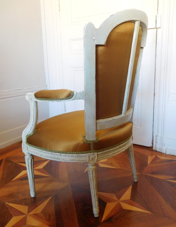 Nadal l'Ainé : série de 4 fauteuils cabriolets d'époque Louis XVI estampillés