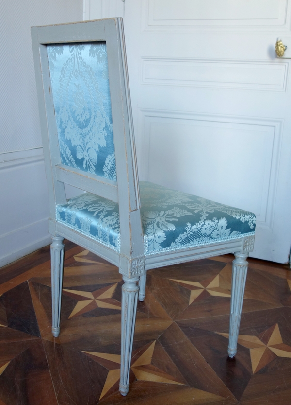 Série de 6 chaises de salle à manger d'époque Louis XVI - XVIIIe siècle