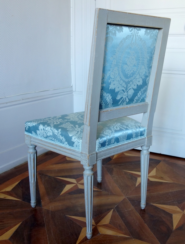 Série de 6 chaises de salle à manger d'époque Louis XVI - XVIIIe siècle