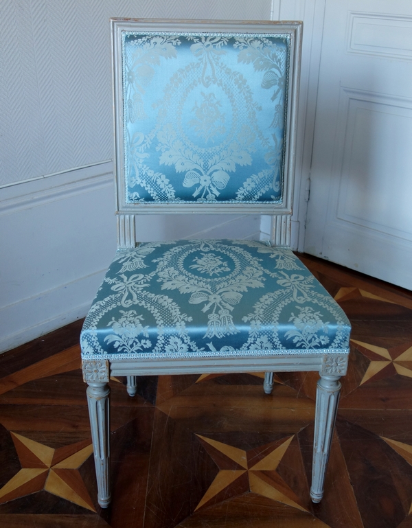 Série de 6 chaises de salle à manger d'époque Louis XVI - XVIIIe siècle
