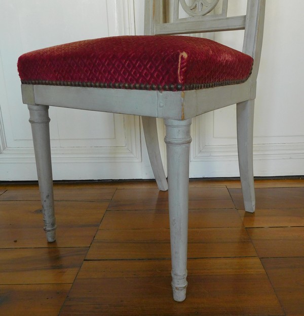 8 chaises de salle à manger d'époque Directoire, XVIIIe siècle