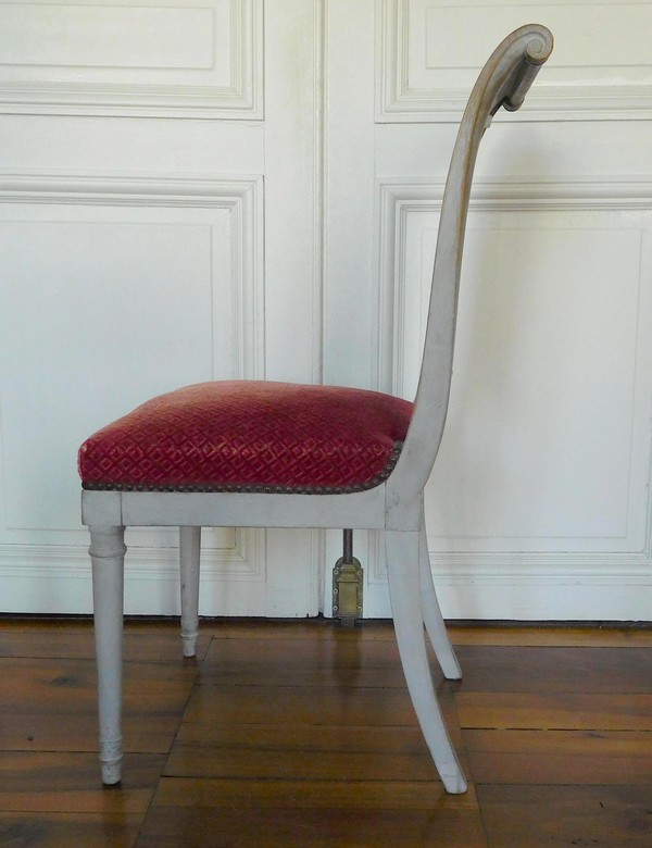 8 chaises de salle à manger d'époque Directoire, XVIIIe siècle