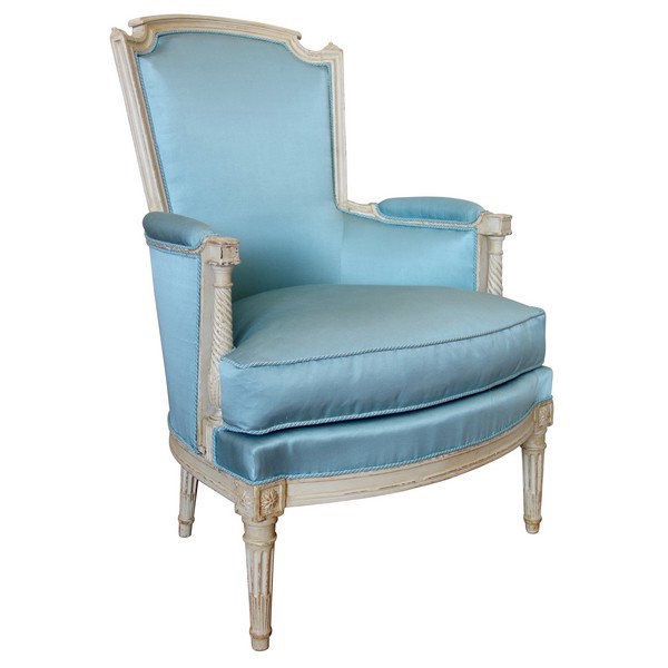Louis XVI wing chair / bergere, late 18th century