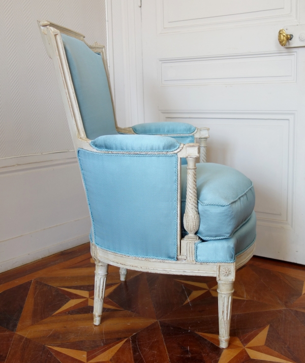 Louis XVI wing chair / bergere, late 18th century