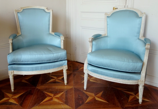 Louis XVI wing chair / bergere, late 18th century