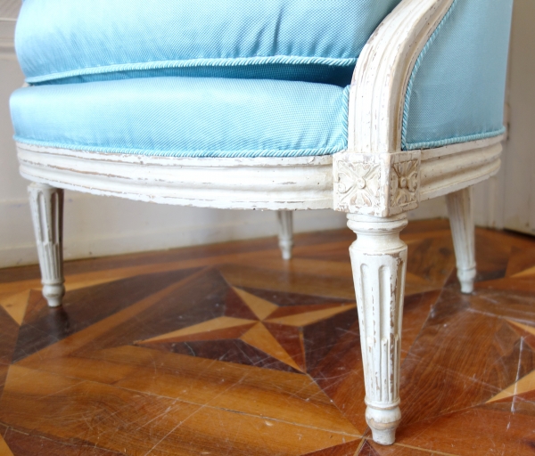 Louis XVI wing chair / bergere, late 18th century