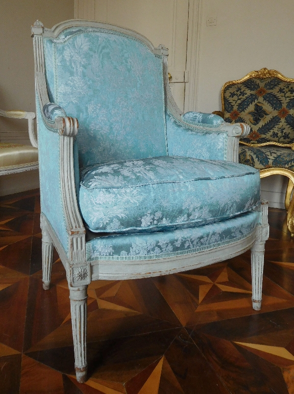 Louis XVI bergere, close to Boulard's work, 18th century