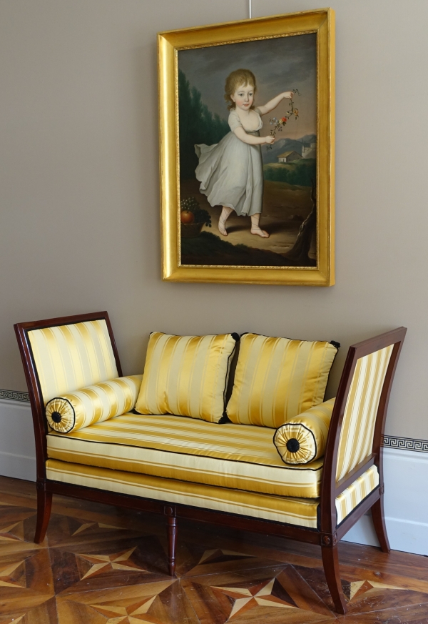 Late 18th century mahogany sofa attributed to Georges Jacob
