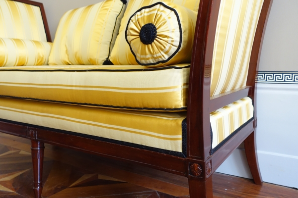 Late 18th century mahogany sofa attributed to Georges Jacob