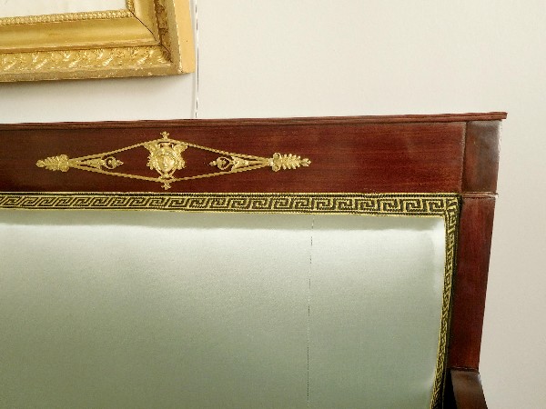 Empire mahogany - ormolu sofa - Egyptian style - France, 18th century