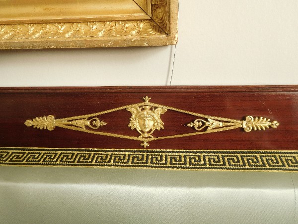 Empire mahogany - ormolu sofa - Egyptian style - France, 18th century