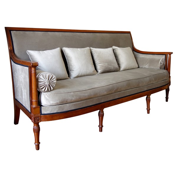 Georges Jacob : French Directoire mahogany sofa, late 18th century - stamped