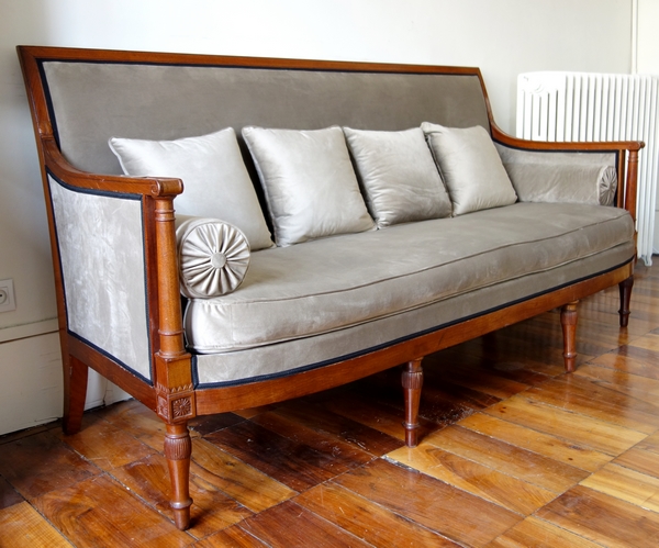 Georges Jacob : canapé sofa d'époque Directoire en acajou - estampillé