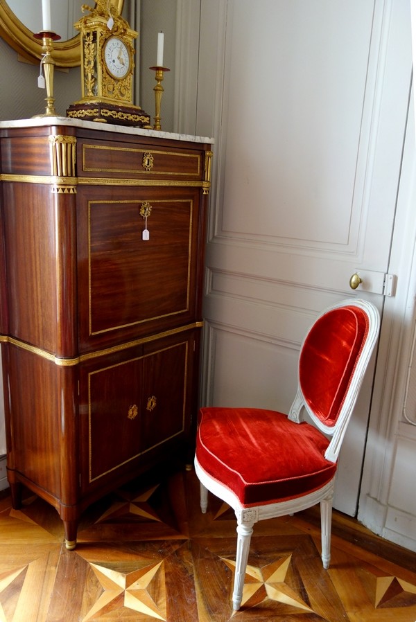 Louis XVI chair, late 18th century, stamped JB Lelarge III