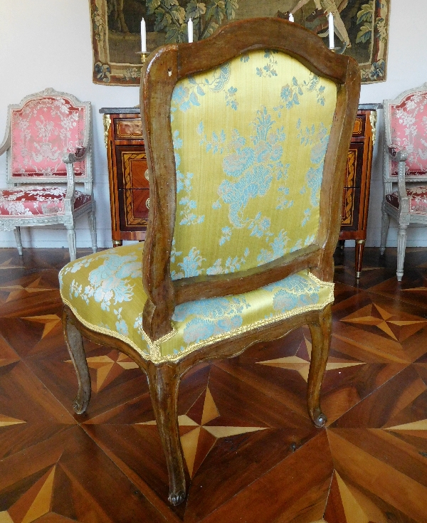 Cresson - provenance royale : chaise de salon d'époque Louis XV estampillée