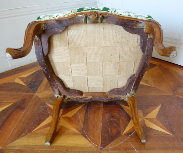 Etienne Meunier : Louis XV period chair - stamped