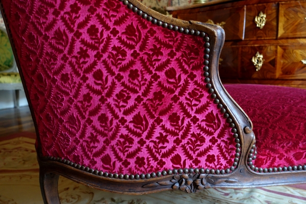 Louis XV chaise longue, 18th century