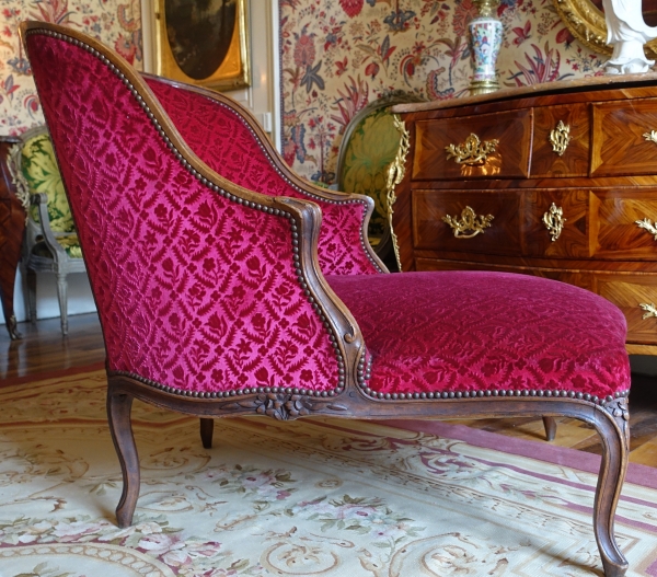 Louis XV chaise longue, 18th century