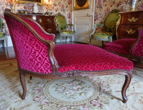 Louis XV chaise longue, 18th century