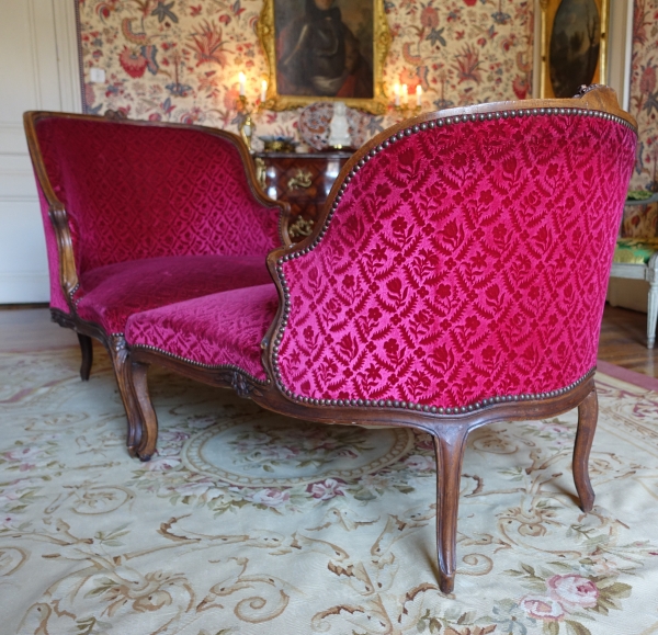 Louis XV chaise longue, 18th century