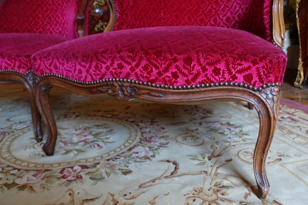 Louis XV chaise longue, 18th century