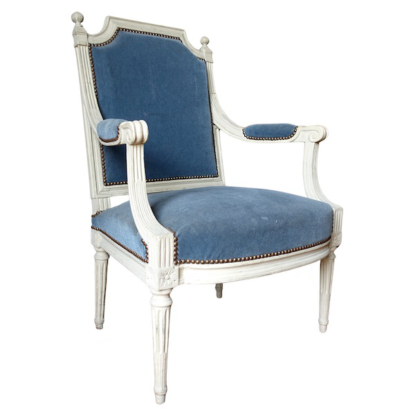 Martin Nicolas Delaporte - large Louis XVI armchair, late 18th century circa 1780 - stamped