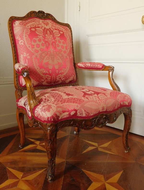 Early 18th century so-called a la Reine armchair French Regency period circa 1730